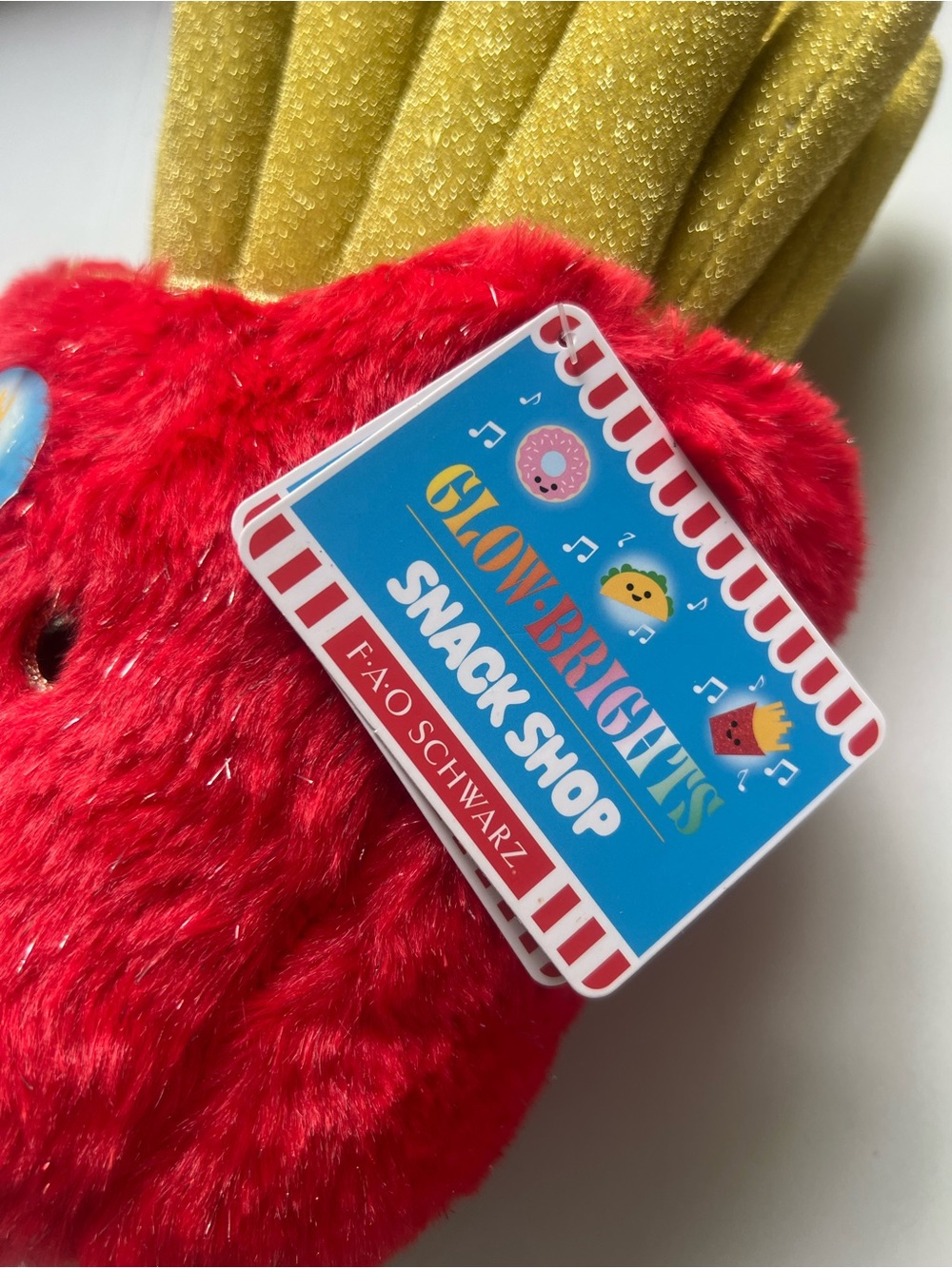 FAO Schwarz 11" Glow Brights Plush LED with Sound French Fries: Polyester Food - Picture 13 of 13